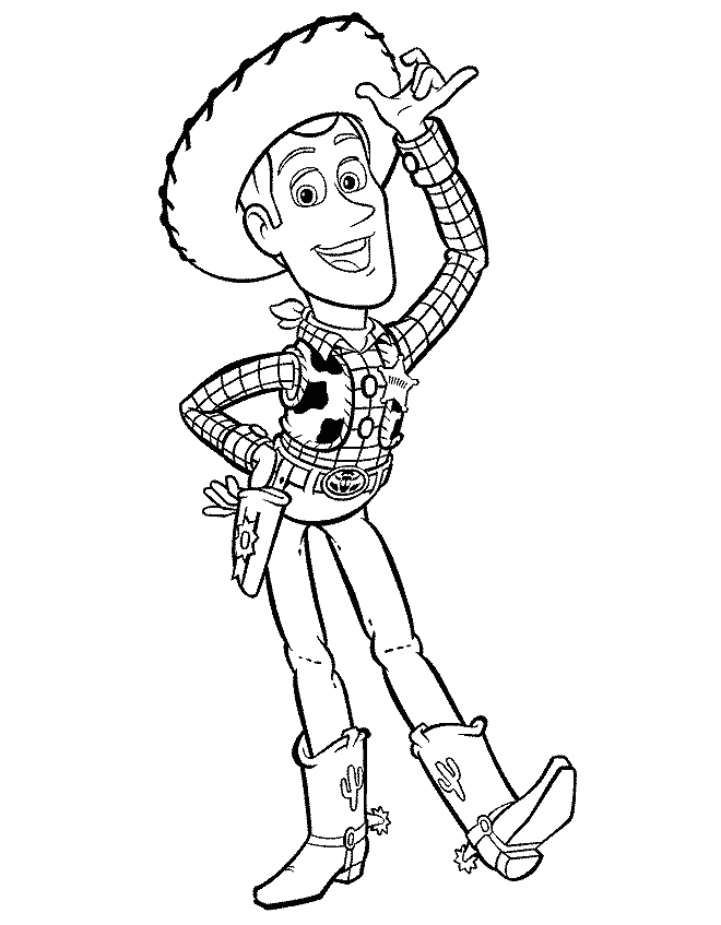 Plansa de colorat cu Toy Story 86 146